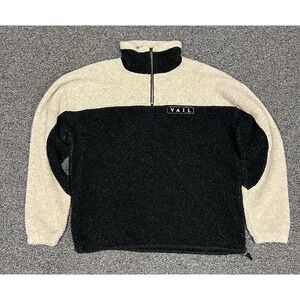 Vintage Sherpa Fleece Pullover Vail Resort Ski Sweater EXP Designs by P.S.I. - L